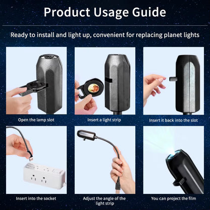 Christmas Halloween Led Projection Lamp Pumpkin Night Light Ceiling Wall Projector Holiday Ornaments USB Moon Atmosphere Light