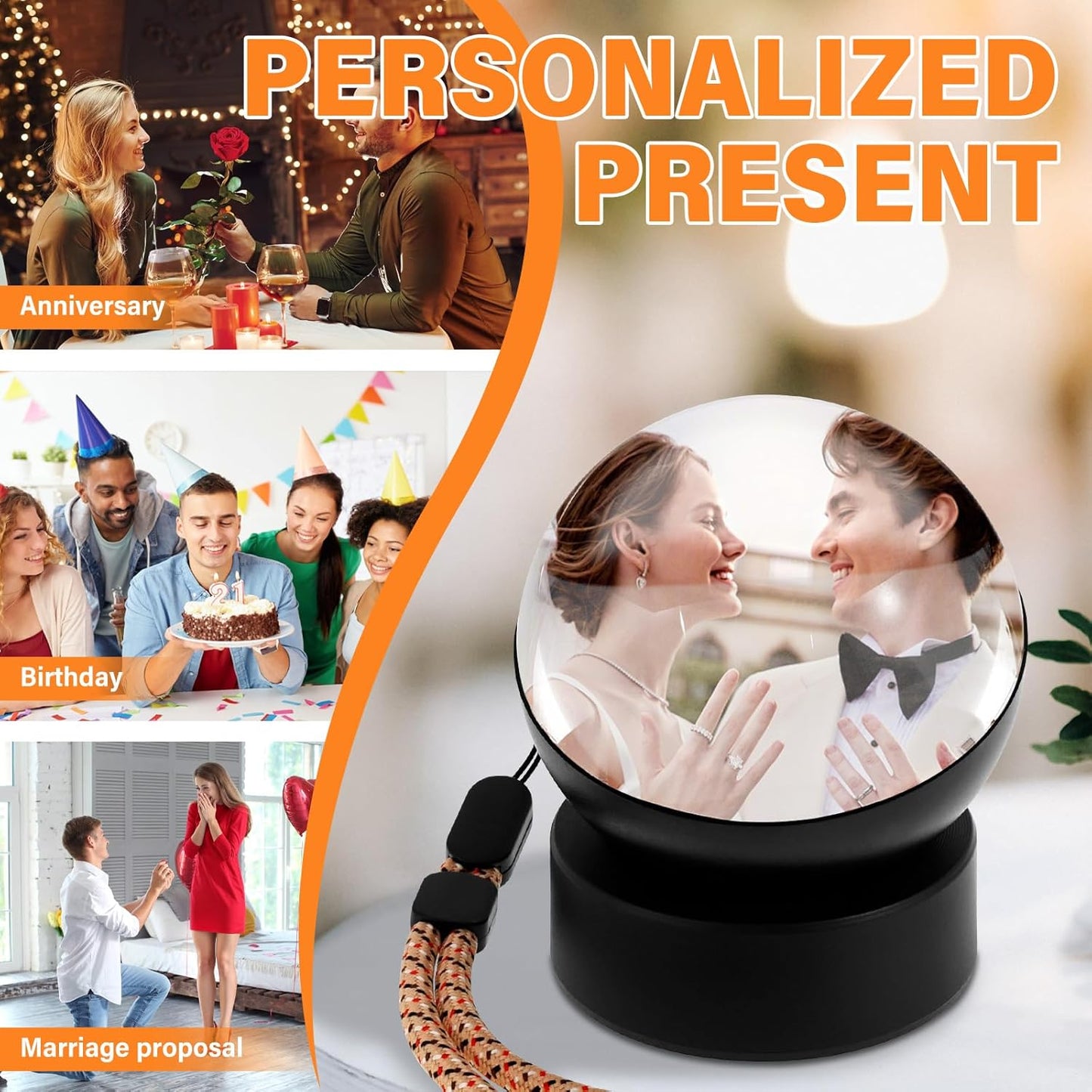 3D Memory Sphere™ - Cherished Moments Display